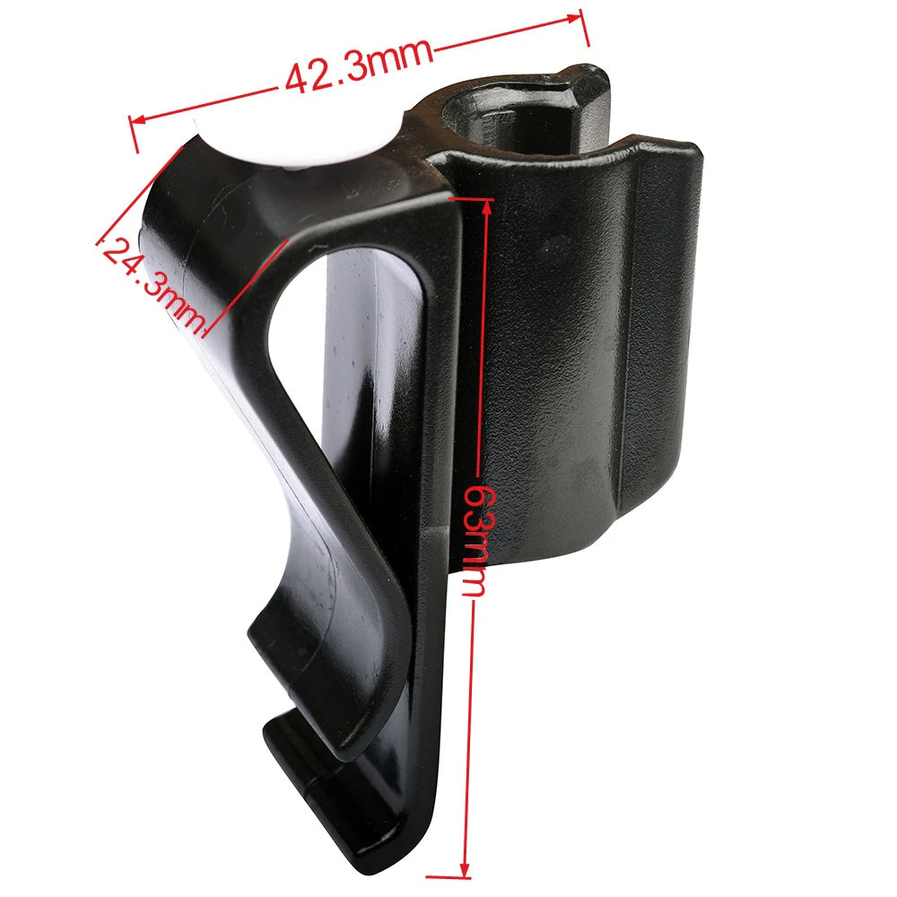 Durable Plastic Golf Club Bag Clips with Putter Clamp Holder - Black Golf Accessories for Men and Women