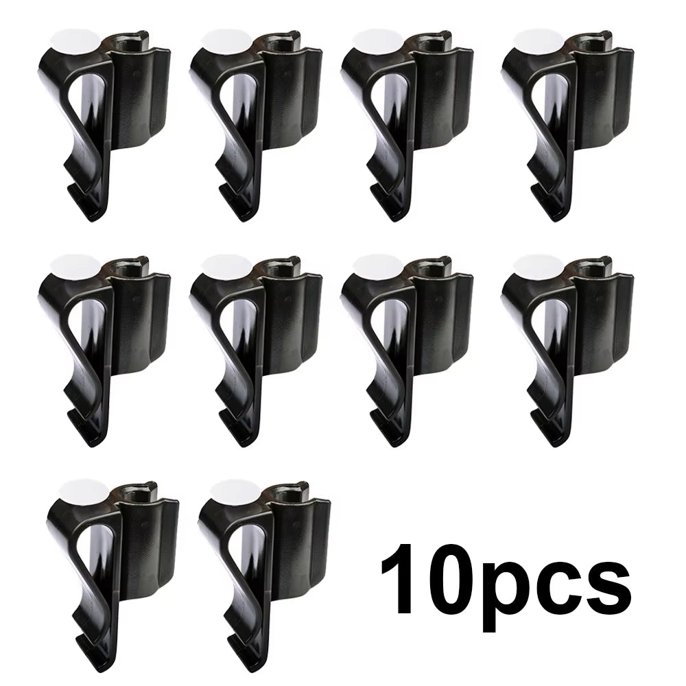 Durable Plastic Golf Club Bag Clips with Putter Clamp Holder - Black Golf Accessories for Men and Women