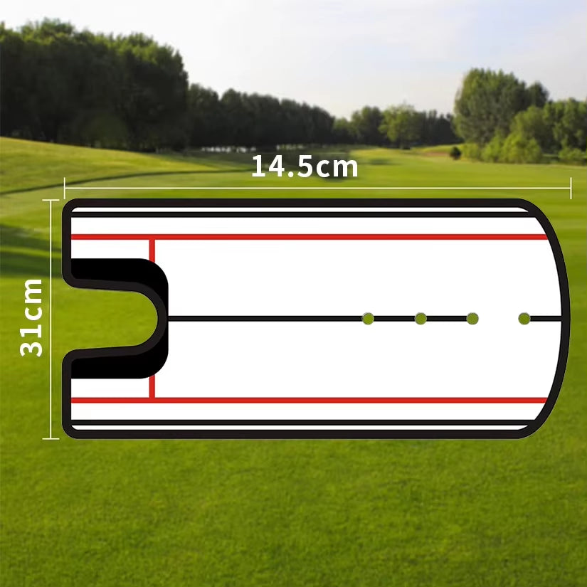 Portable Golf Putting Alignment Mirror - 12 x 6 Inches for Indoor and Outdoor Practice